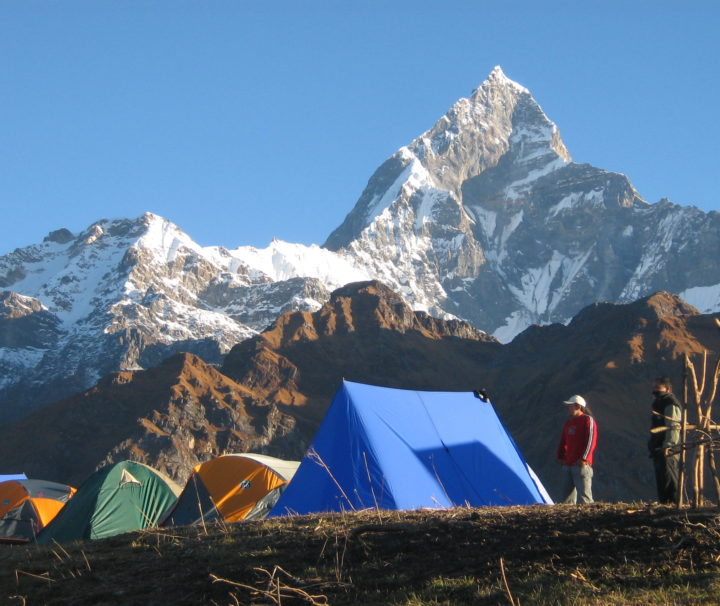 Machhapuchre mountain from pokhara nepal
